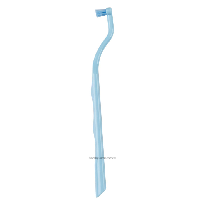 Toothbrush for braces, implants and dentures, Blue